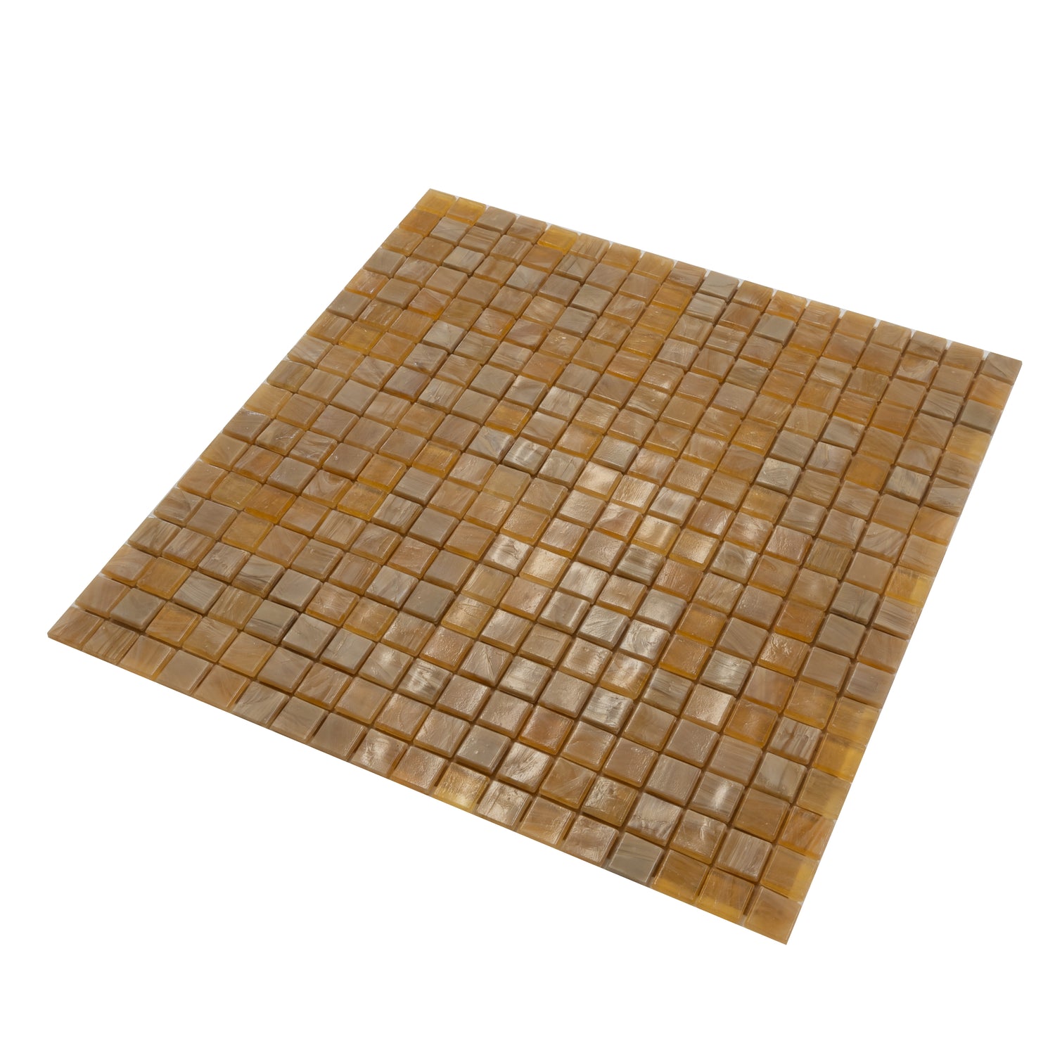 Butter Beige 12x12 Glossy Uniform Square Glass Mosaic Tile (20 pack, 18.69 sq ft/case) - Sample
