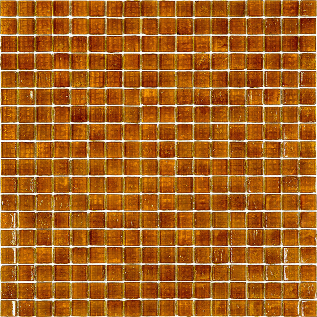 Fire Beige Glossy Glass Mosaic Tile