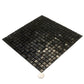 Rich Black 12x12 Glossy Uniform Square Glass Mosaic Tile (20 pack, 18.69 sq ft/case) - Sample