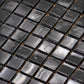 Rich Black 12x12 Glossy Uniform Square Glass Mosaic Tile (20 pack, 18.69 sq ft/case) - Sample