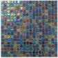 20-pack Skosh 11.6 in. x 11.6 in. Glossy Shimmer Multi Blue Glass Mosaic Wall and Floor Tile (18.69 sq ft/case) - Sample