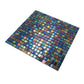 20-pack Skosh 11.6 in. x 11.6 in. Glossy Shimmer Multi Blue Glass Mosaic Wall and Floor Tile (18.69 sq ft/case) - Sample