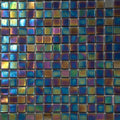 Sample - Shimmer Multi Blue 12x12 Glossy Uniform Square Glass Mosaic Tile (20 pack, 18.69 sq ft/case)