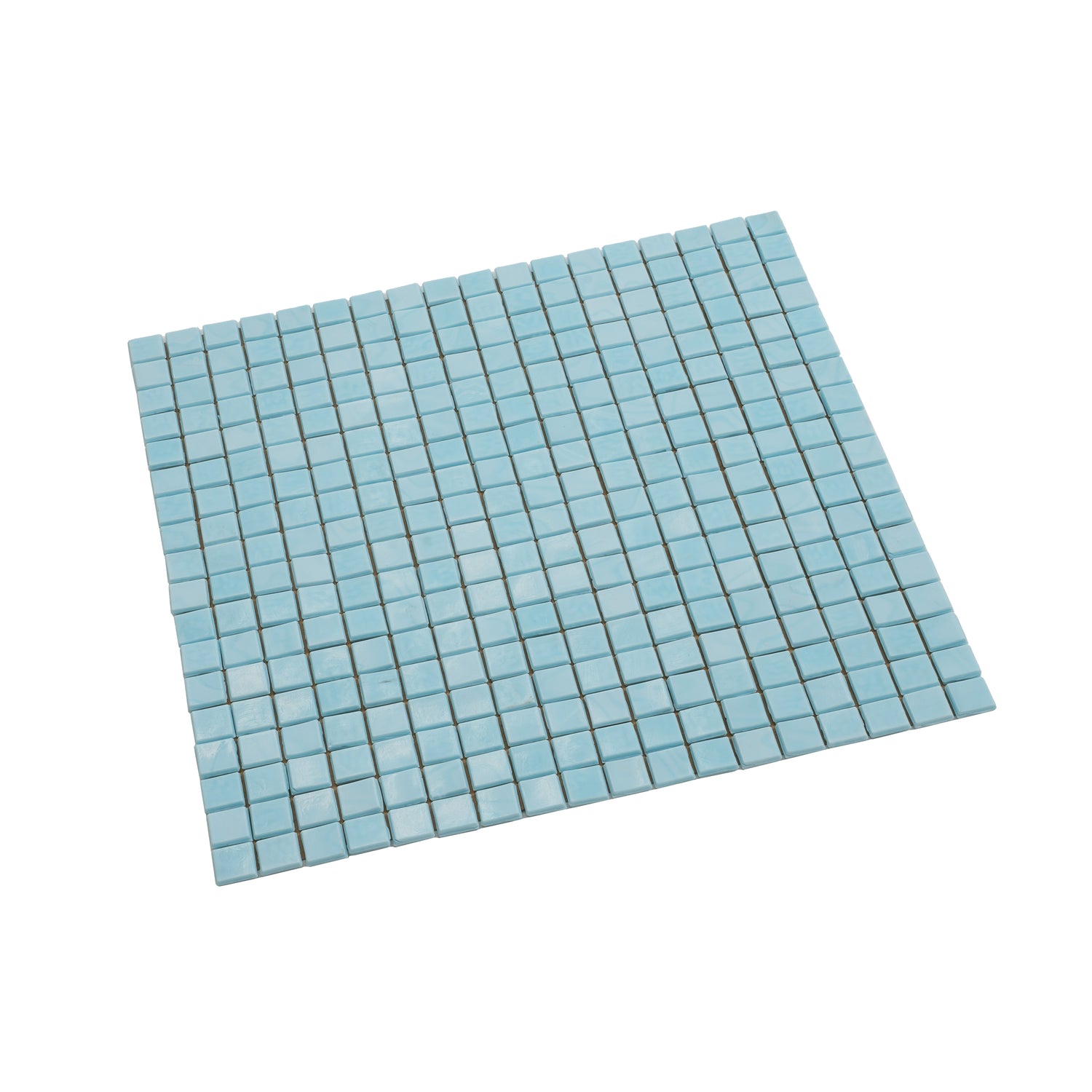 Sky Blue 12x12 Glossy Uniform Square Glass Mosaic Tile (20 pack, 18.69 sq ft/case) - Sample