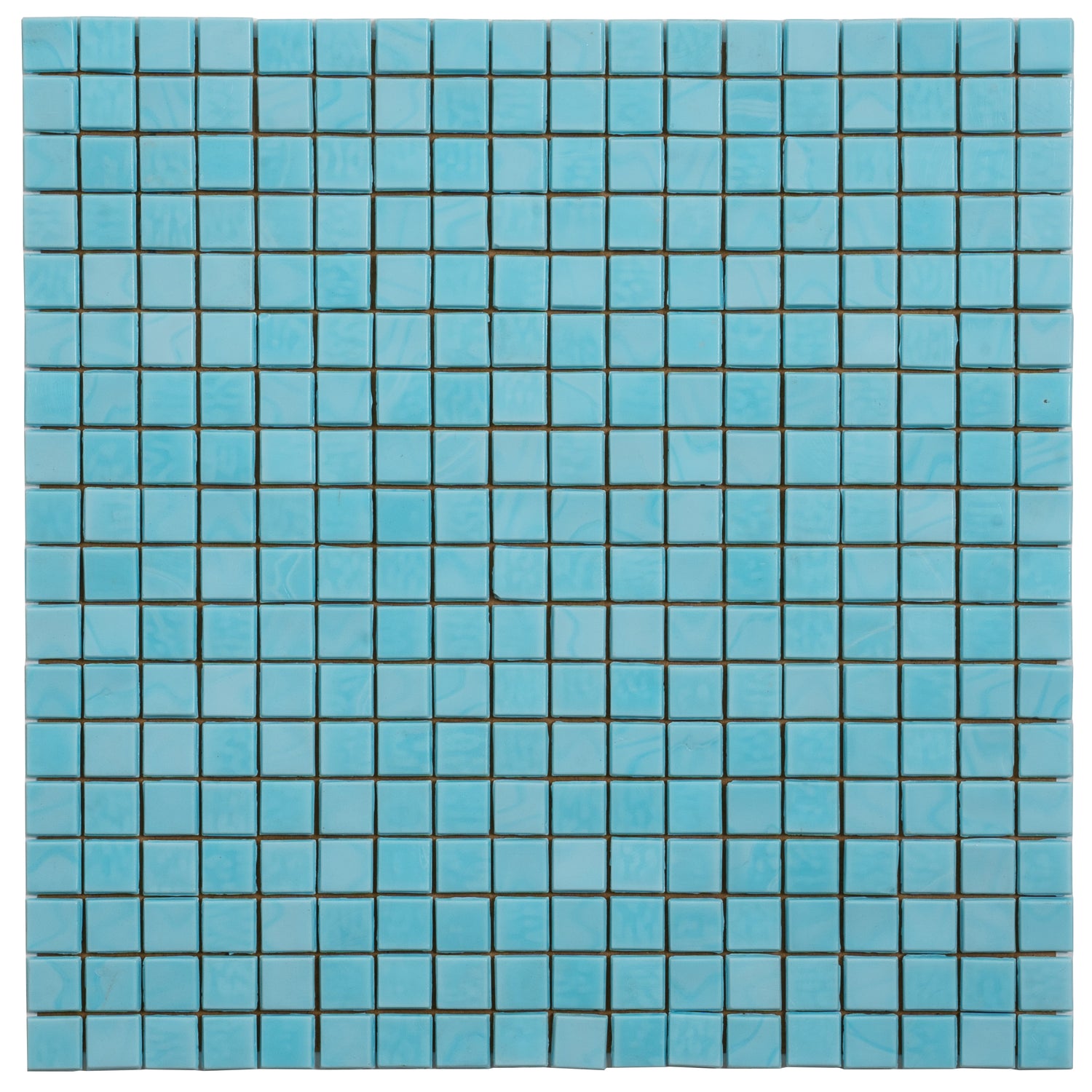 Sky Blue 12x12 Glossy Uniform Square Glass Mosaic Tile (20 pack, 18.69 sq ft/case) - Sample