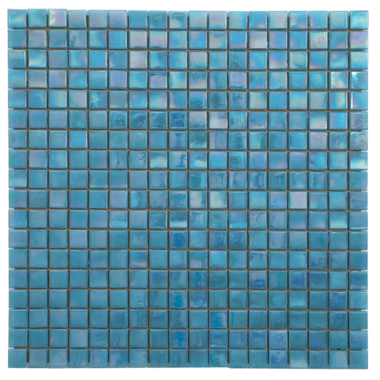 Sea Blue 12x12 Glossy Uniform Square Glass Mosaic Tile (20 pack, 18.69 sq ft/case) - Sample