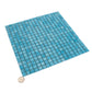 Cerulean Blue 12x12 Uniform Square Glossy Glass Mosaic Tile (20 pack, 18.69 sq ft/case) - Sample