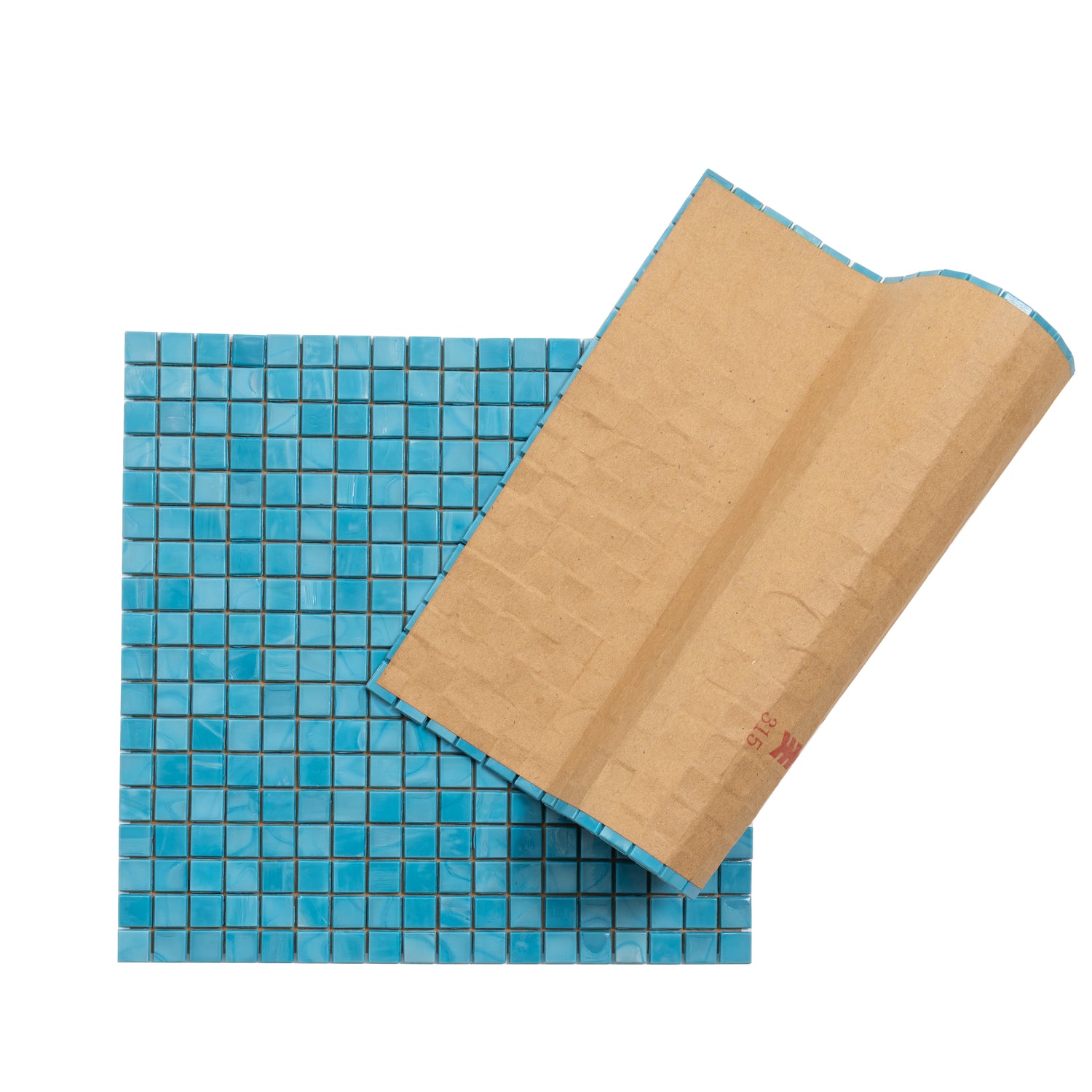 Cerulean Blue 12x12 Uniform Square Glossy Glass Mosaic Tile (20 pack, 18.69 sq ft/case) - Sample
