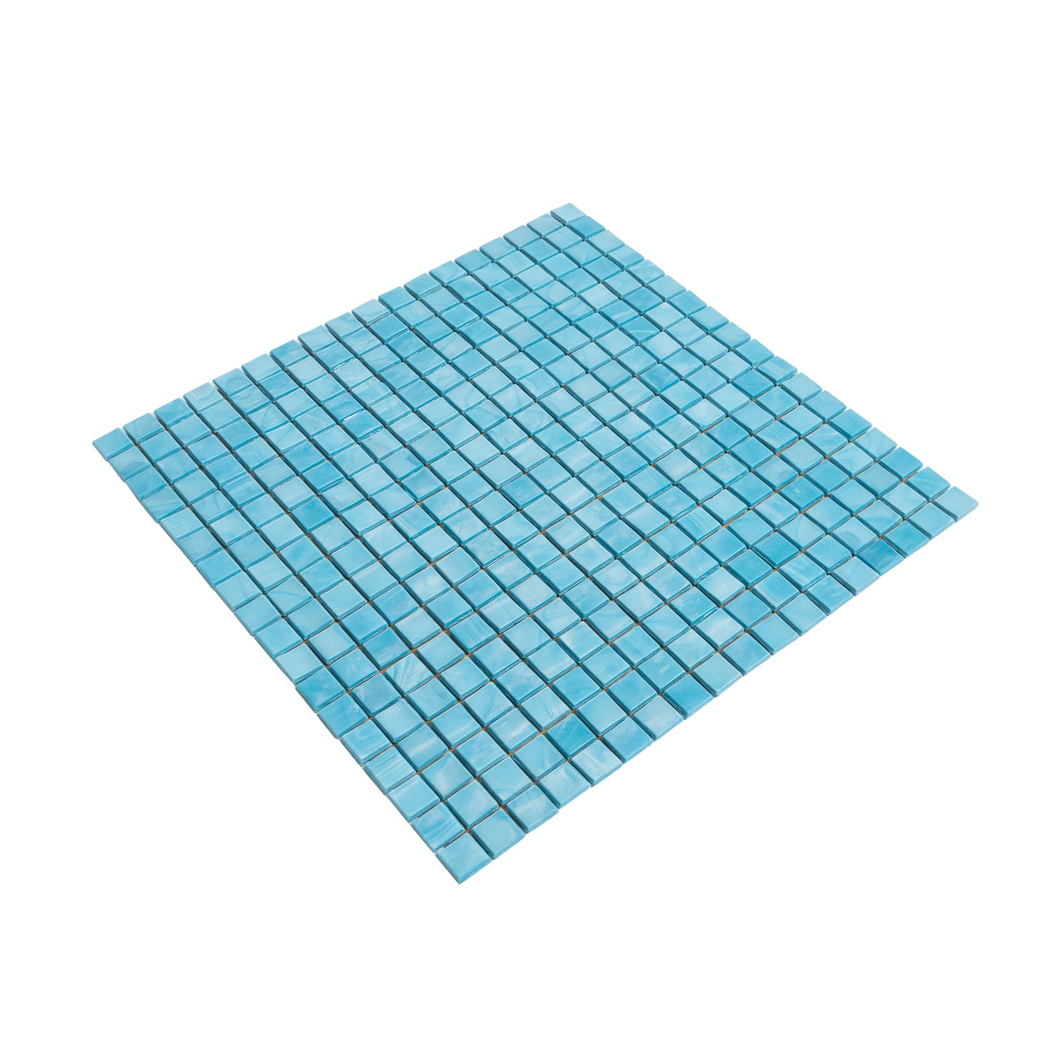 Cerulean Blue 12x12 Uniform Square Glossy Glass Mosaic Tile (20 pack, 18.69 sq ft/case) - Sample