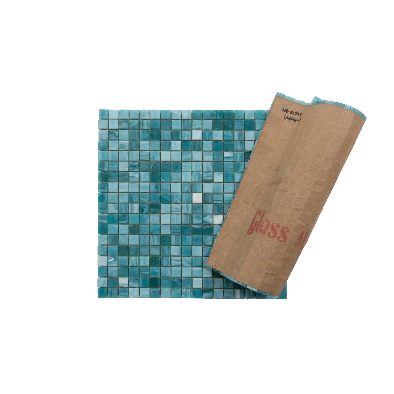 Arctic Blue 12x12 Glossy Uniform Square Glass Mosaic Tile (20 pack, 18.69 sq ft/case) - Sample
