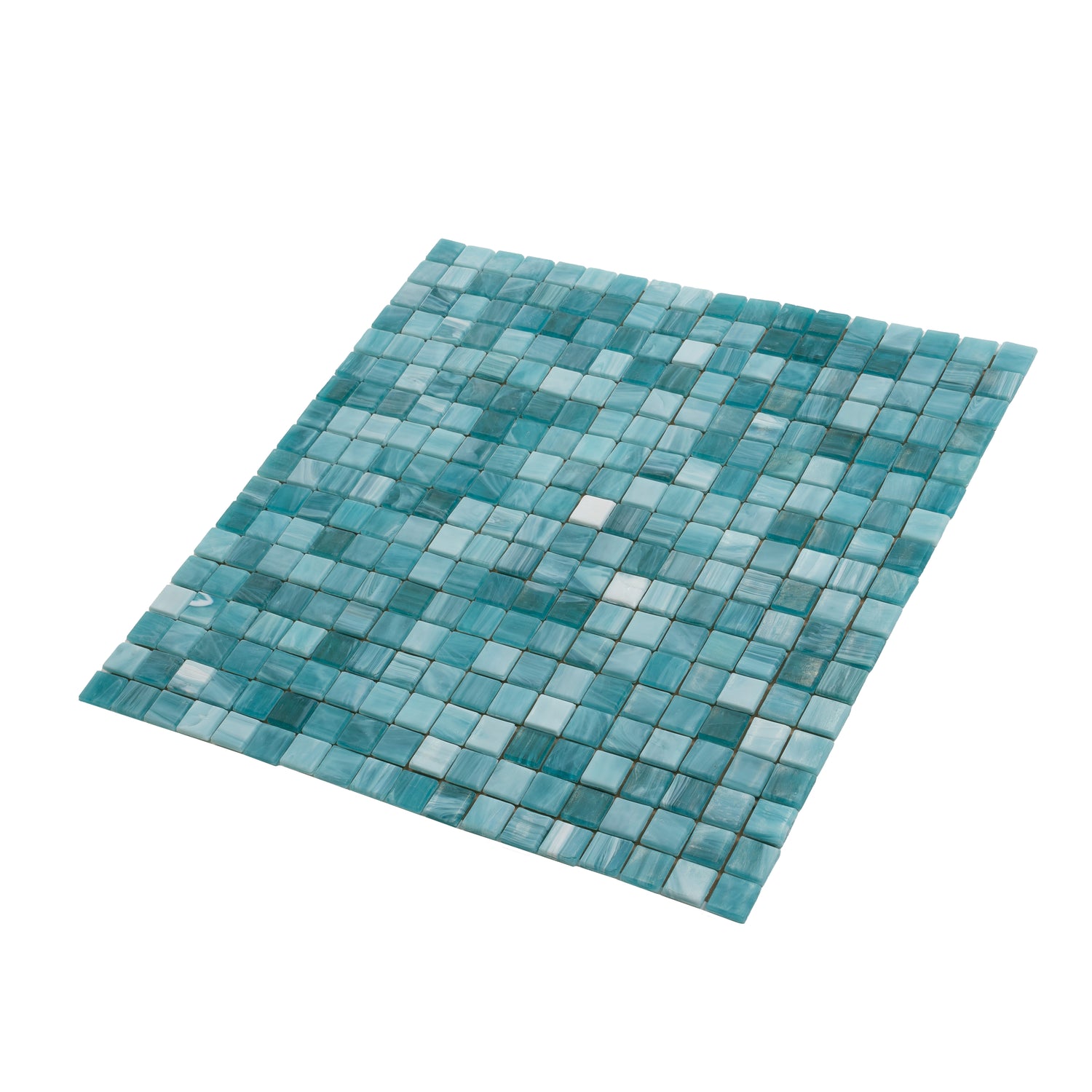 Arctic Blue 12x12 Glossy Uniform Square Glass Mosaic Tile (20 pack, 18.69 sq ft/case) - Sample