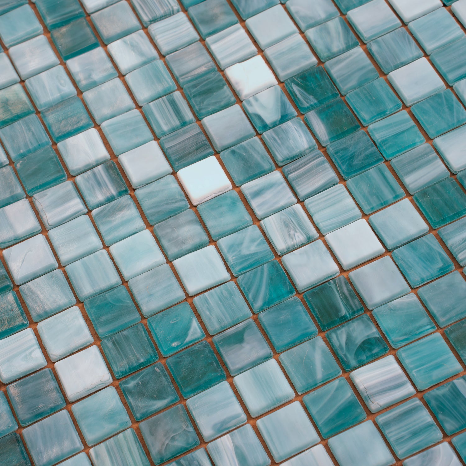 Arctic Blue 12x12 Glossy Uniform Square Glass Mosaic Tile (20 pack, 18.69 sq ft/case) - Sample