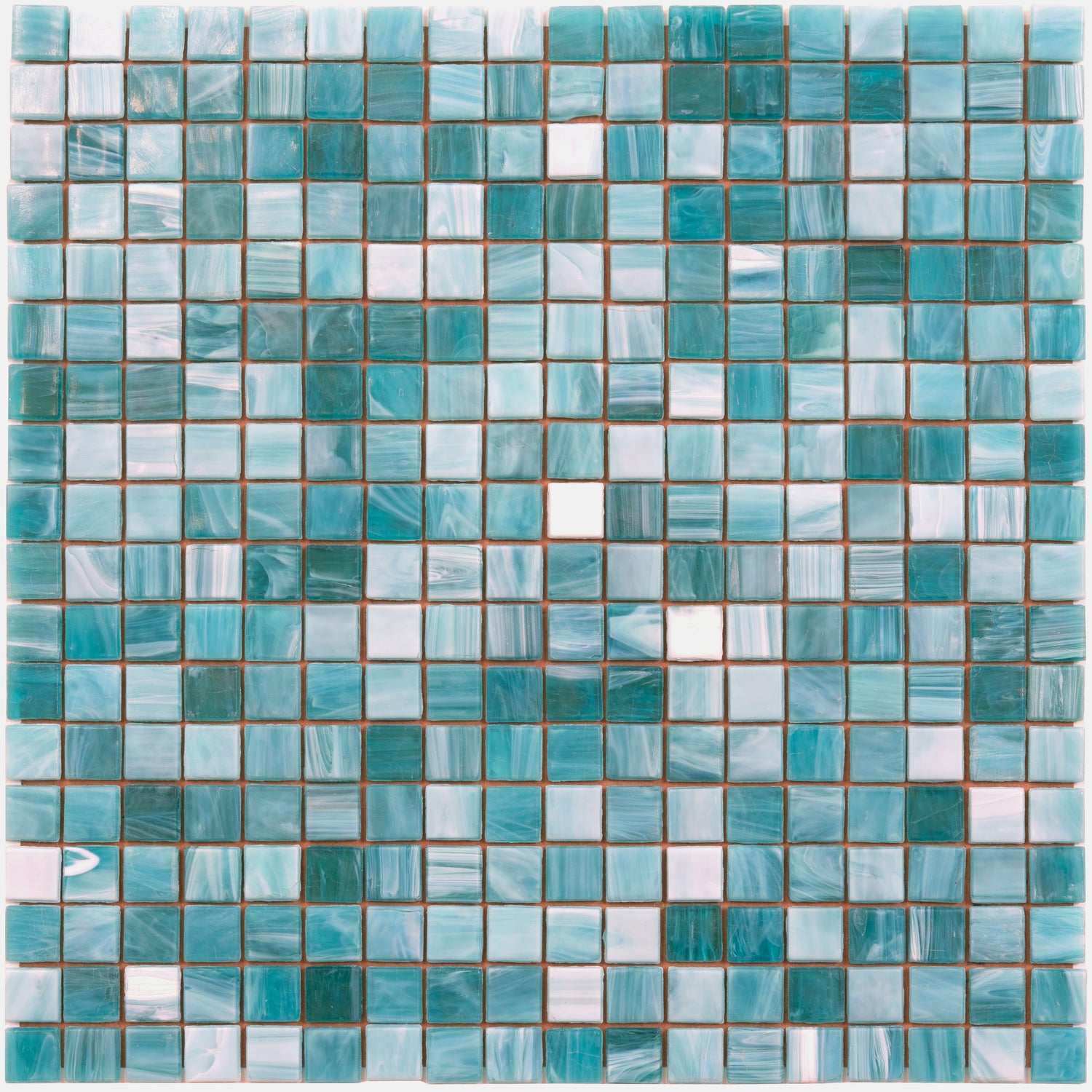 Arctic Blue 12x12 Glossy Uniform Square Glass Mosaic Tile (20 pack, 18.69 sq ft/case) - Sample