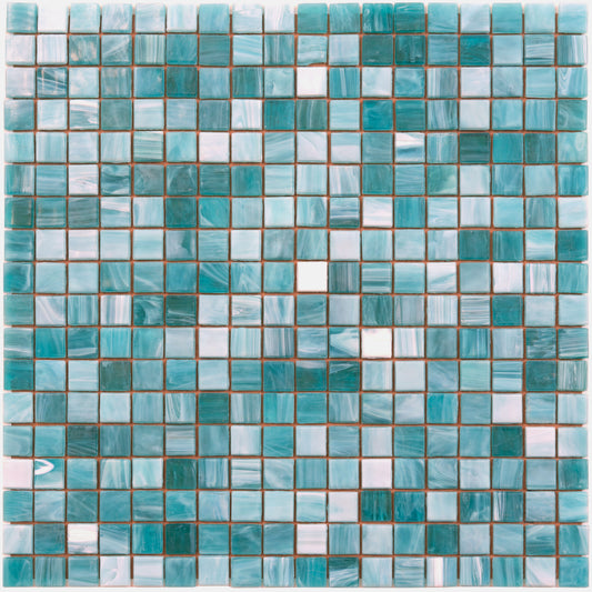 Arctic Blue 12x12 Glossy Uniform Square Glass Mosaic Tile (20 pack, 18.69 sq ft/case) - Sample