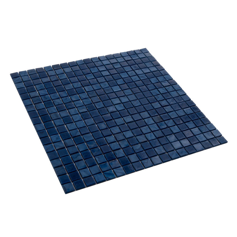 20-pack Skosh 11.6 in. x 11.6 in. Glossy Navy Blue Glass Mosaic Wall and Floor Tile (18.69 sq ft/case)