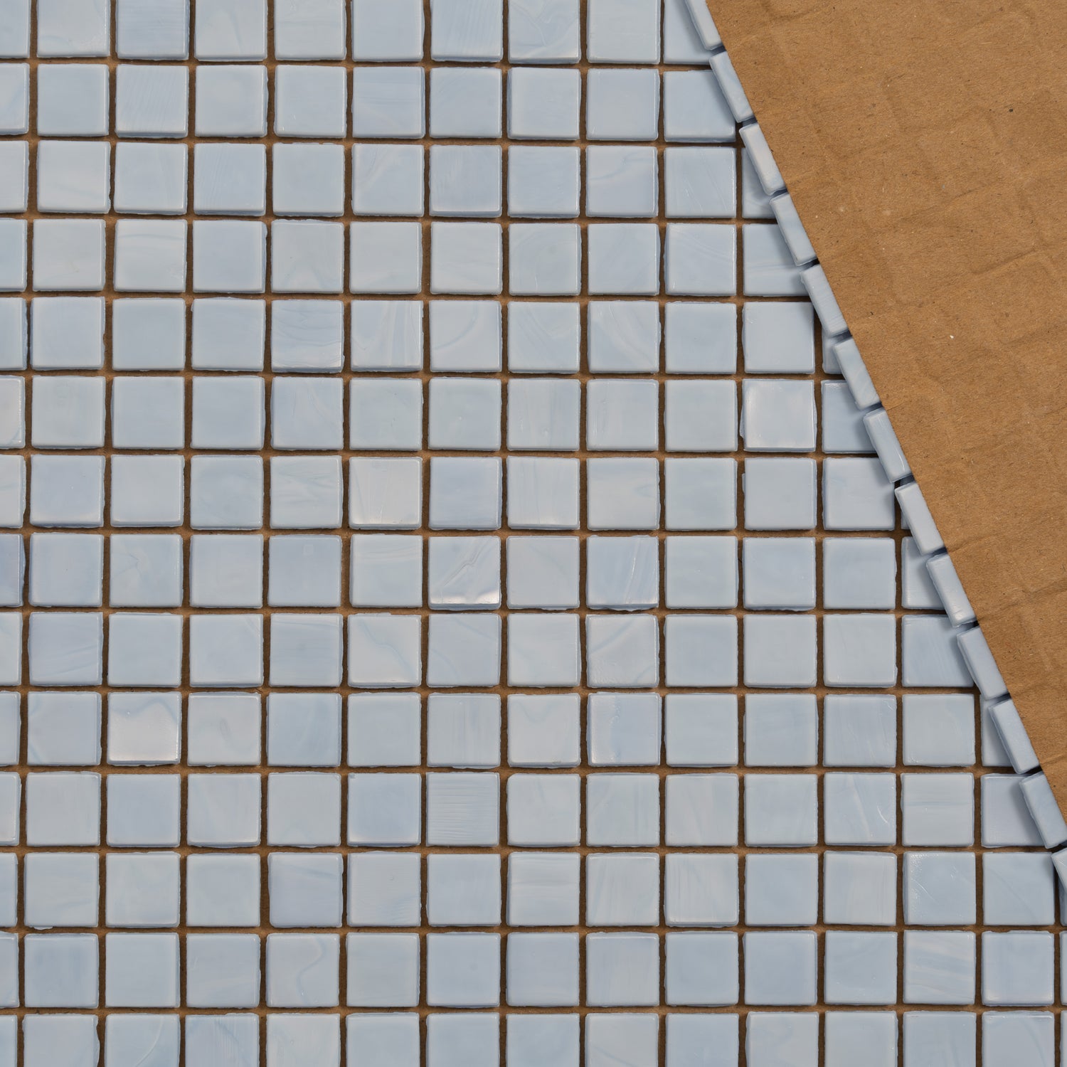 Light Blue 12x12 Glossy Uniform Square Glass Mosaic Tile (20 pack, 18.69 sq ft/case) - Sample