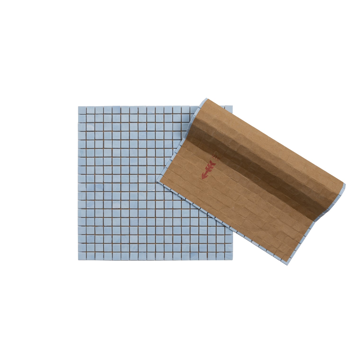 Light Blue 12x12 Glossy Uniform Square Glass Mosaic Tile (20 pack, 18.69 sq ft/case) - Sample