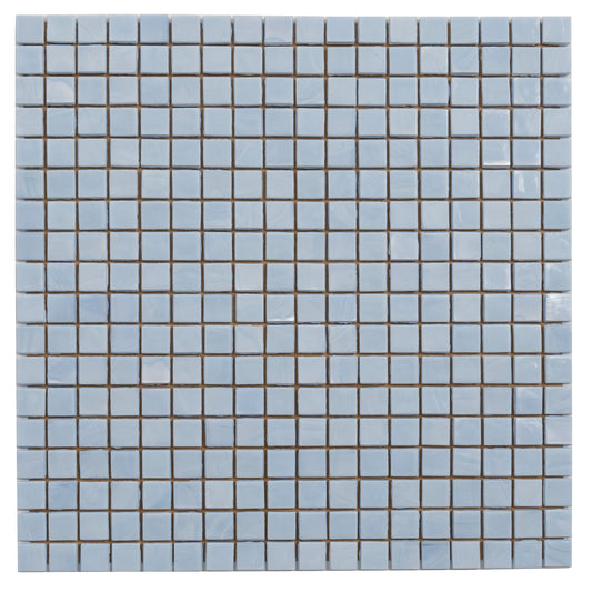 Light Blue 12x12 Glossy Uniform Square Glass Mosaic Tile (20 pack, 18.69 sq ft/case) - Sample