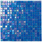 20-pack Skosh 11.6 in. x 11.6 in. Glossy Azure Blue Glass Mosaic Wall and Floor Tile (18.69 sq ft/case)