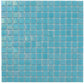 20-pack Nacreous 12 in. x 12 in. Glossy Cyan Blue Glass Mosaic Wall and Floor Tile (20 sq ft/case)