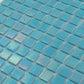 20-pack Nacreous 12 in. x 12 in. Glossy Cyan Blue Glass Mosaic Wall and Floor Tile (20 sq ft/case)