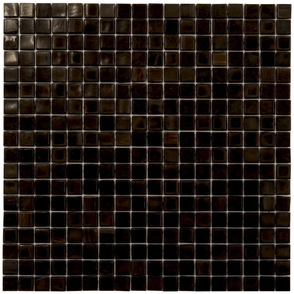 20-pack Skosh 11.6 in. x 11.6 in. Glossy Russet Brown Glass Mosaic Wall and Floor Tile (18.69 sq ft/case)