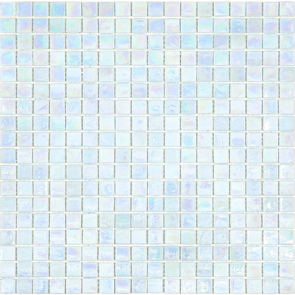 20-pack Skosh 11.6 in. x 11.6 in. Glossy Honeydew Green Glass Mosaic Wall and Floor Tile (18.69 sq ft/case) - Sample