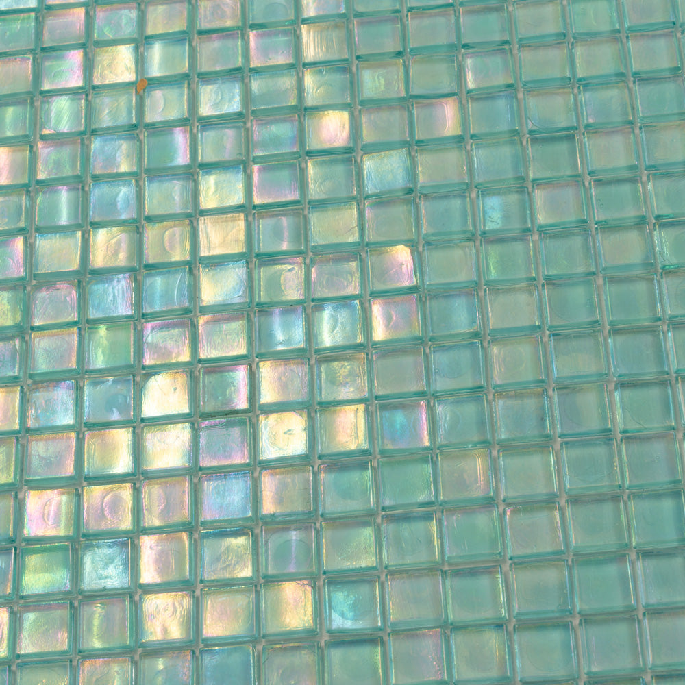 20-pack Skosh 11.6 in. x 11.6 in. Glossy Sea Green Glass Mosaic Wall and Floor Tile (18.69 sq ft/case)