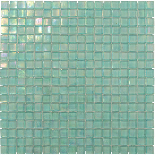 Sea Green 12x12 Glossy Uniform Square Glass Mosaic Tile (20 pack, 18.69 sq ft/case) - Sample