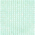 Glossy light blue-green 12x12 glass mosaic tile sheet with uniform square pieces and subtle color variations