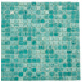 Sample - Aqua Green 12x12 Glossy Uniform Square Glass Mosaic Tile (20 pack, 18.69 sq ft/case)