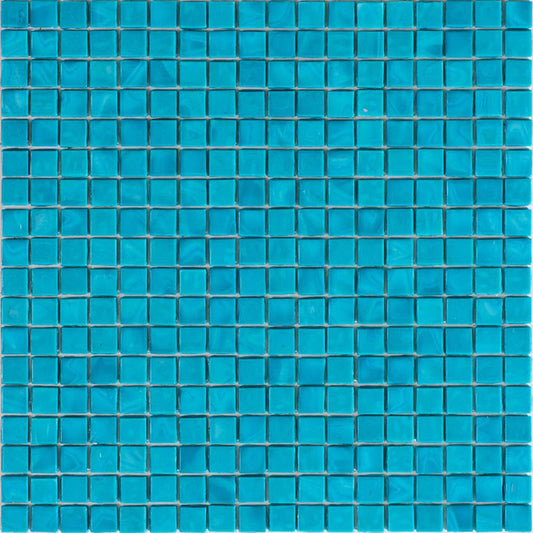 Dark Blue-Green 12x12 Glossy Uniform Square Glass Mosaic Tile (20 pack, 18.69 sq ft/case) - Sample