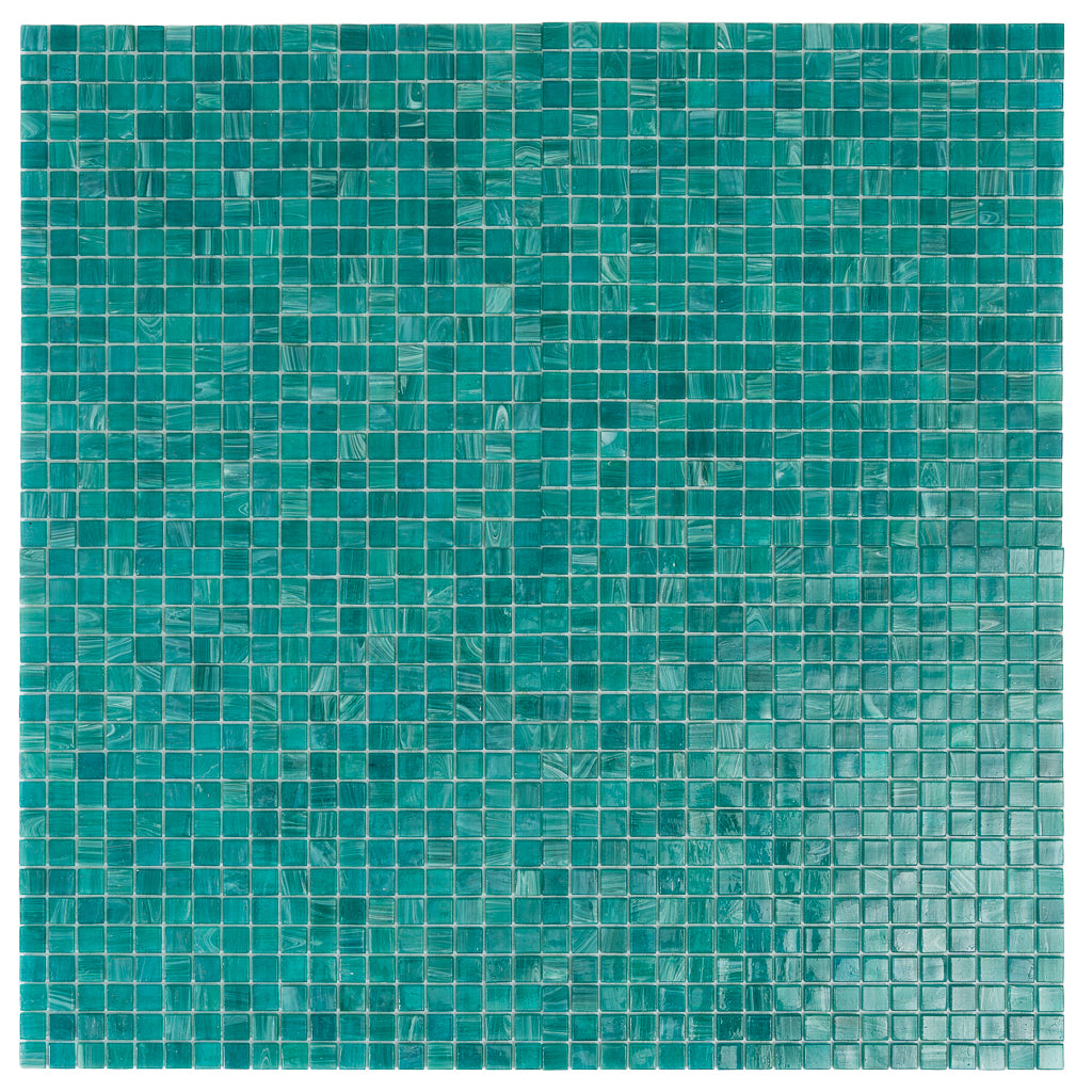 Cerulean Green 12x12 Glossy Uniform Square Glass Mosaic Tile (20 pack, 18.69 sq ft/case)