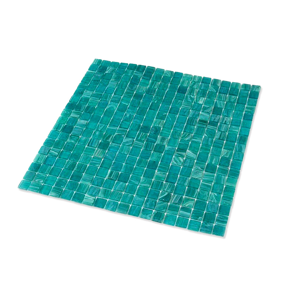 Cerulean Green 12x12 Glossy Uniform Square Glass Mosaic Tile (20 pack, 18.69 sq ft/case)