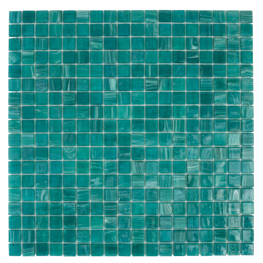 Cerulean Green 12x12 Glossy Uniform Square Glass Mosaic Tile (20 pack, 18.69 sq ft/case)