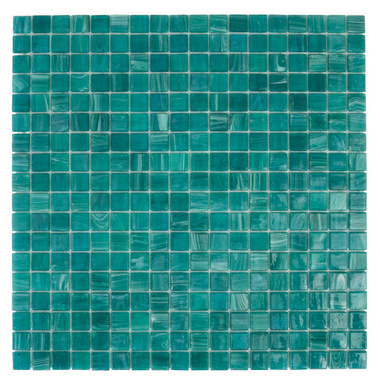 Cerulean Green 12x12 Glossy Uniform Square Glass Mosaic Tile (20 pack, 18.69 sq ft/case)