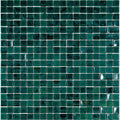 Sample - Dark Green 12x12 Glossy Uniform Square Glass Mosaic Tile (20 pack, 18.69 sq ft/case)