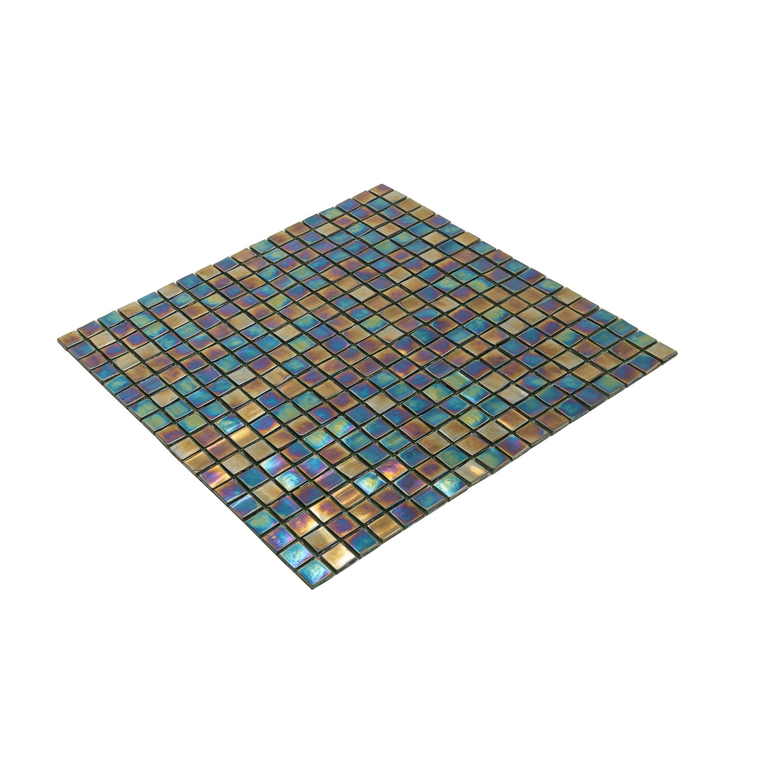 Rainbow Green 12x12 Glossy Uniform Square Glass Mosaic Tile (20 pack, 18.69 sq ft/case) - Sample