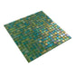 20-pack Skosh 11.6 in. x 11.6 in. Glossy Emerald Green Glass Mosaic Wall and Floor Tile (18.69 sq ft/case)