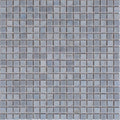 Glossy metal gray 12x12 uniform square glass mosaic tile sheet with smooth finish