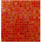 Fire Orange 12x12 Glossy Uniform Square Glass Mosaic Tile (20 pack, 18.69 sq ft/case) - Sample