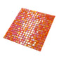Fire Orange 12x12 Glossy Uniform Square Glass Mosaic Tile (20 pack, 18.69 sq ft/case) - Sample