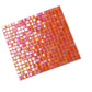 Fire Orange 12x12 Glossy Uniform Square Glass Mosaic Tile (20 pack, 18.69 sq ft/case) - Sample
