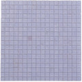 Glossy floral purple uniform square glass mosaic tile sheet 12x12 inches for walls and floors