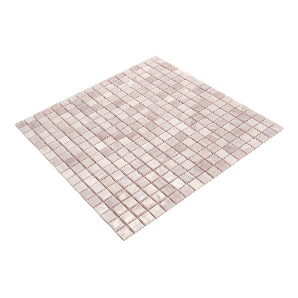 20-pack Skosh 11.6 in. x 11.6 in. Glossy Thistle Glass Mosaic Wall and Floor Tile (18.69 sq ft/case) - Sample