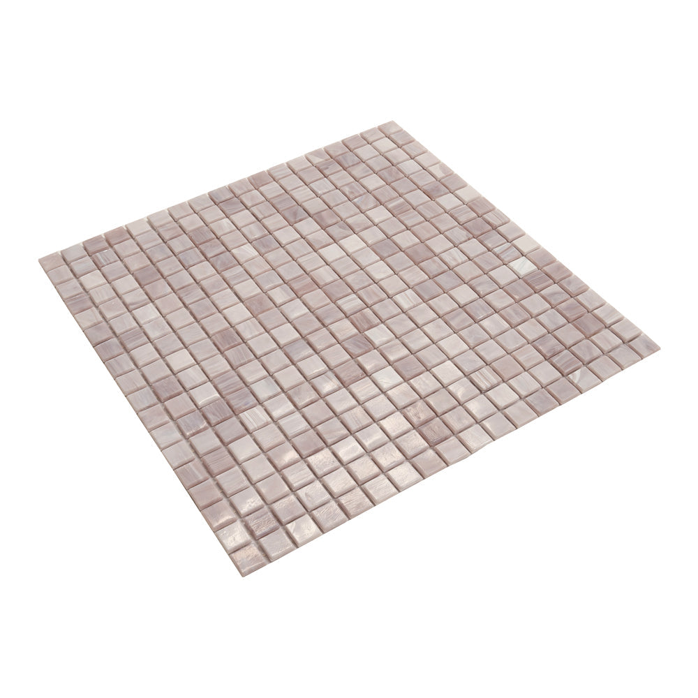 20-pack Skosh 11.6 in. x 11.6 in. Glossy Thistle Glass Mosaic Wall and Floor Tile (18.69 sq ft/case) - Sample