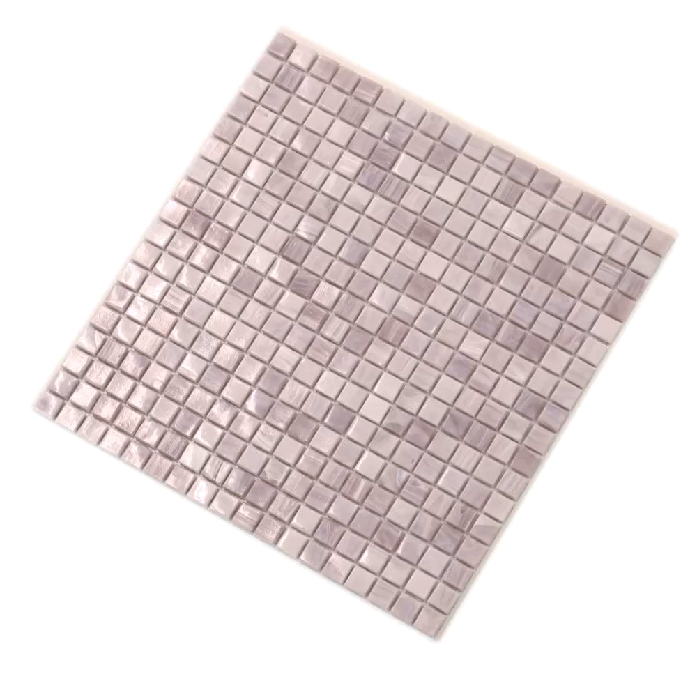 20-pack Skosh 11.6 in. x 11.6 in. Glossy Thistle Glass Mosaic Wall and Floor Tile (18.69 sq ft/case) - Sample