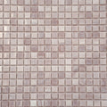 Glossy thistle 12x12 glass mosaic tile with soft purple and pink hues and subtle stripe patterns