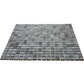 20-pack Skosh 11.6 in. x 11.6 in. Glossy Mouse Gray Glass Mosaic Wall and Floor Tile (18.69 sq ft/case) - Sample