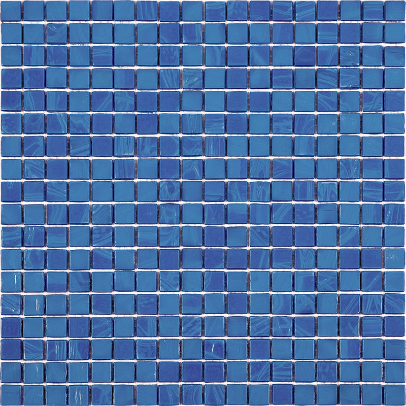 Sapphire Blue 12x12 Glossy Uniform Square Glass Mosaic Tile (20 pack, 18.69 sq ft/case) - Sample